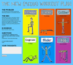 Trecool, The New (Media) Workout Plan, Patrick Moberg, ejercicios para adictos a las redes sociales
